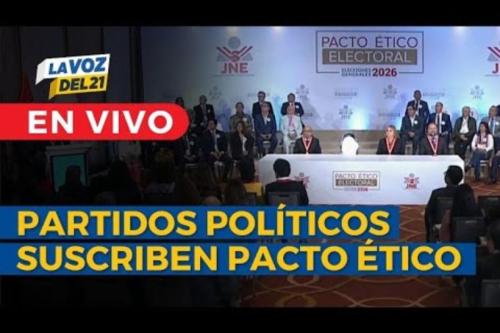 LIVE: Political groups sign the Ethical Pact of the National Election Jury