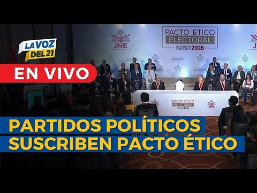 LIVE: Political groups sign the Ethical Pact of the National Election Jury