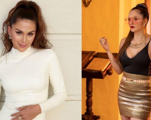 Lina Tejeiro causes a sensation at the Cali Fair during the concert of her best friend Greeicy Rendón