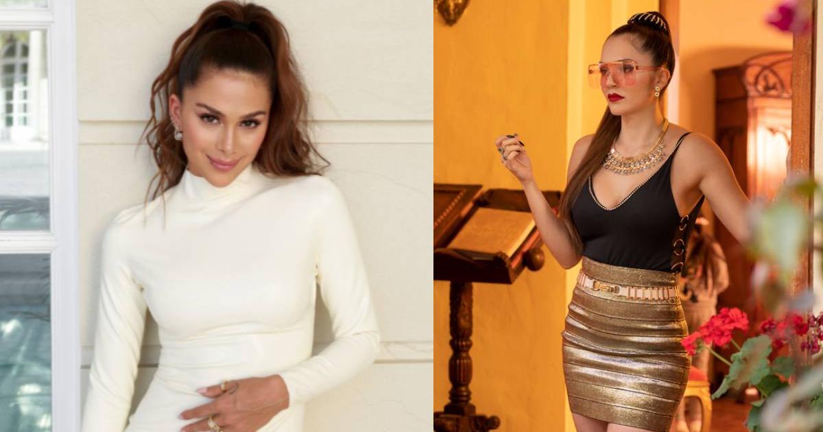 Lina Tejeiro causes a sensation at the Cali Fair during the concert of her best friend Greeicy Rendón