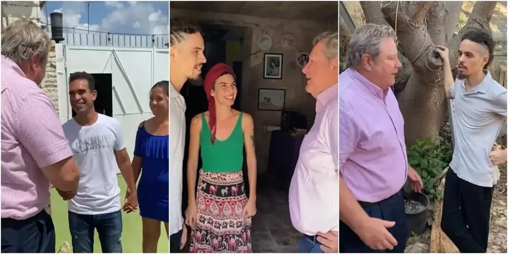 Mike Hammer se reúne con varias familias en Mayabeque