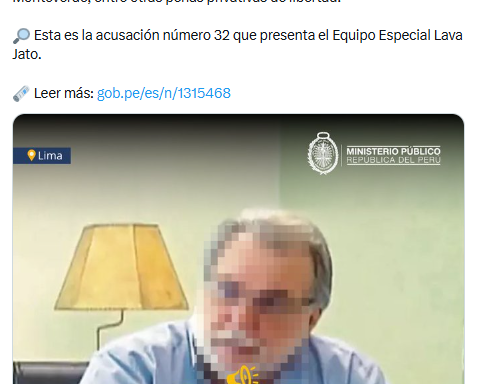 Odebrecht Case: Prosecutor's Office presents accusation against Gonzalo Monteverde for alleged money laundering