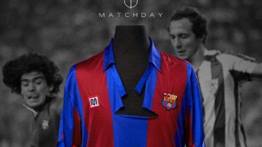 Pastizal for a historic Maradona shirt in Barcelona
