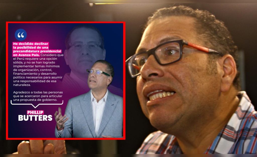 Phillip Butters speaks out after resigning from Avanza País: “There is no minimum rigor for a serious campaign”