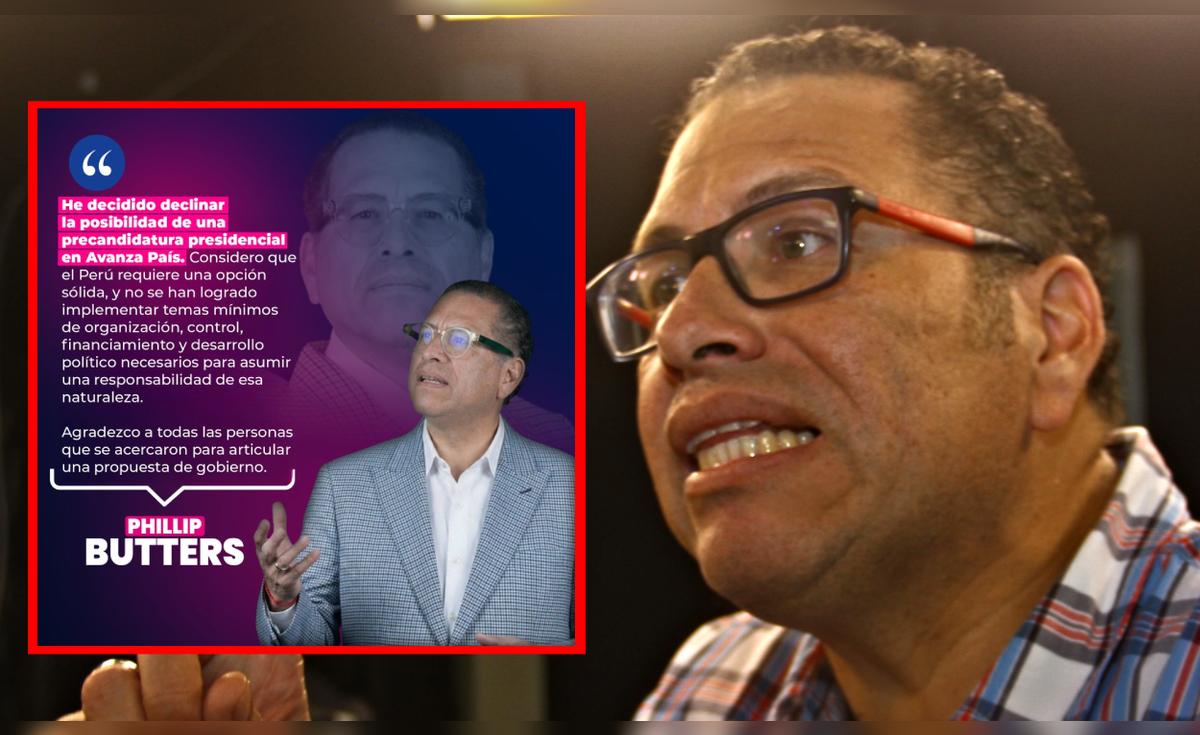 Phillip Butters speaks out after resigning from Avanza País: “There is no minimum rigor for a serious campaign”