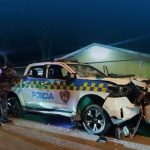 Policía y DIGESETT investigan accidente de unidad patrullera que dejó un muerto en Villa González