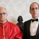 El papa León XIV y el embajador del régimen cubano ante la Santa Sede, Leyde Rodríguez Hernández