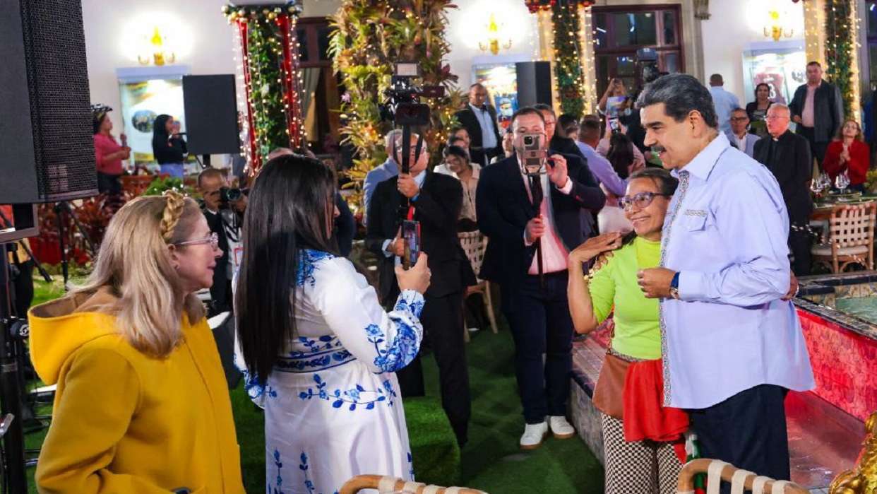 President Maduro celebrated Christmas Eve in Miraflores