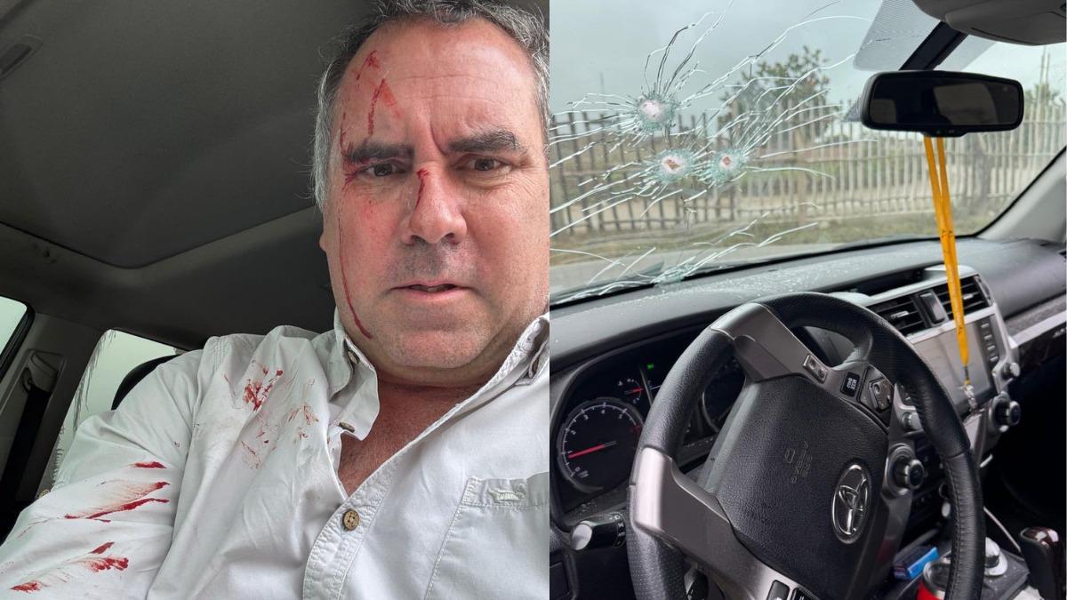 Presidential candidate Rafael Belaunde Llosa is shot at