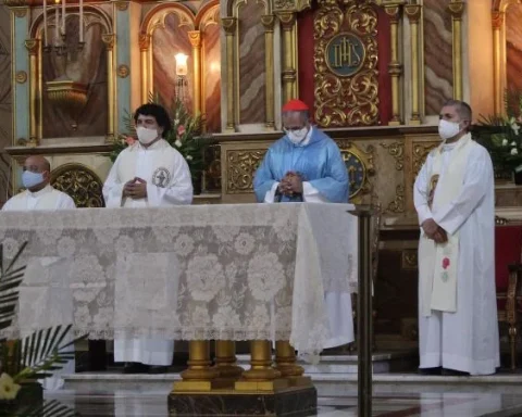 Una homilía celebrada por el cardenal Juan de la Caridad García, arzobispo de La Habana en la parroquia de la Medalla Milagrosa, en Santos Suárez, en noviembre de 2020