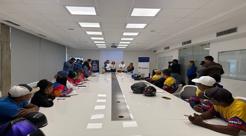 Road training day was aimed at young motorists from Caracas