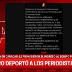 SNTP denounces the "expulsion" of Argentine journalists from Venezuela