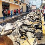 Storm drainage work in the historic center of Piura reports delay