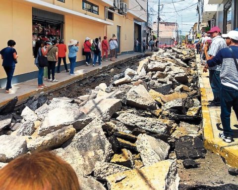 Storm drainage work in the historic center of Piura reports delay