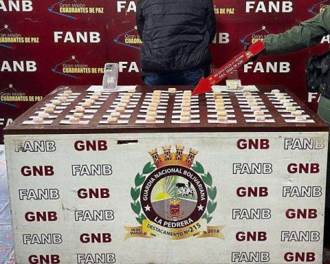 Táchira: Woman was arrested with a kilo of cocaine