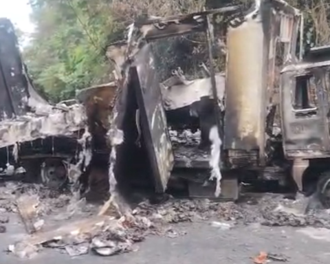 The Chocó-Risaralda road is now enabled, after the burning of two trucks by the ELN