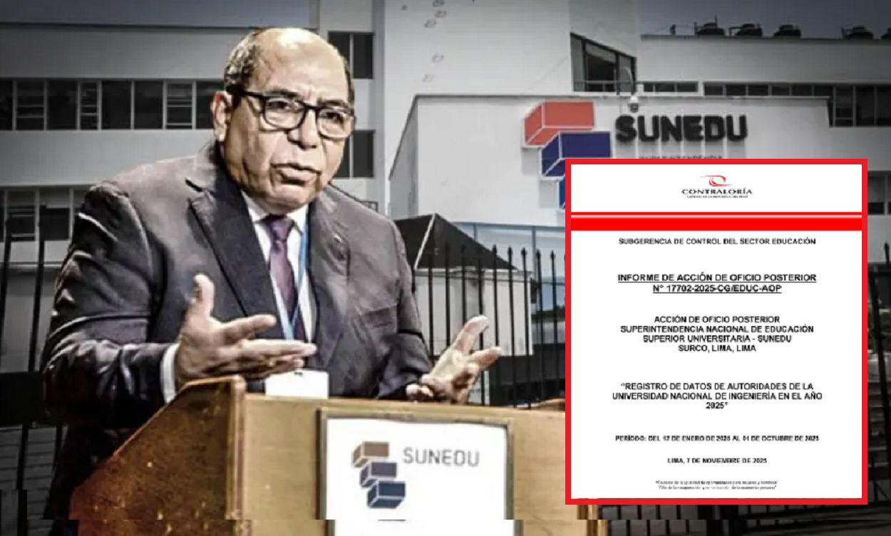 The Comptroller's Office concludes that Sunedu committed irregularities by not recognizing the interim rector of the UNI