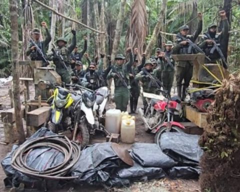 The FANB seized materials and equipment used for illegal mining