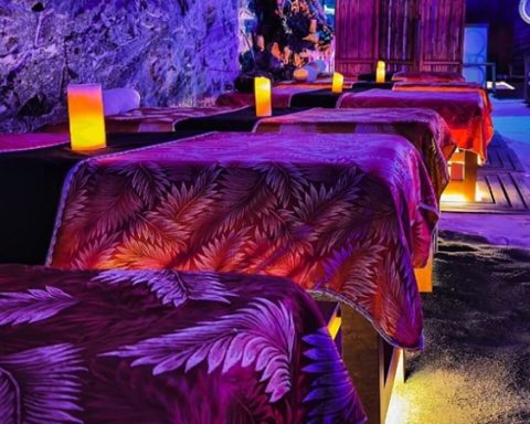 Spa en la Catedral de Sal de Zipaquirá.