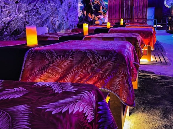 Spa en la Catedral de Sal de Zipaquirá.