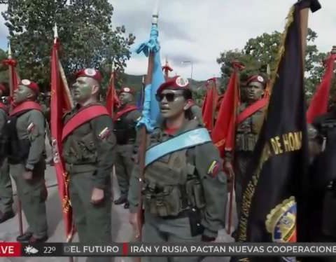 The personnel of the Presidential Honor Guard and Dgcim are sworn in