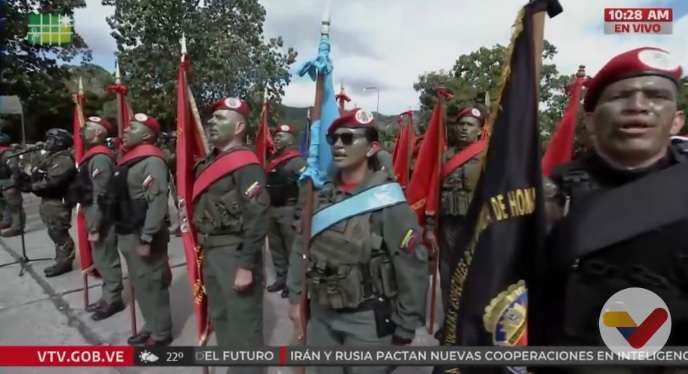 The personnel of the Presidential Honor Guard and Dgcim are sworn in