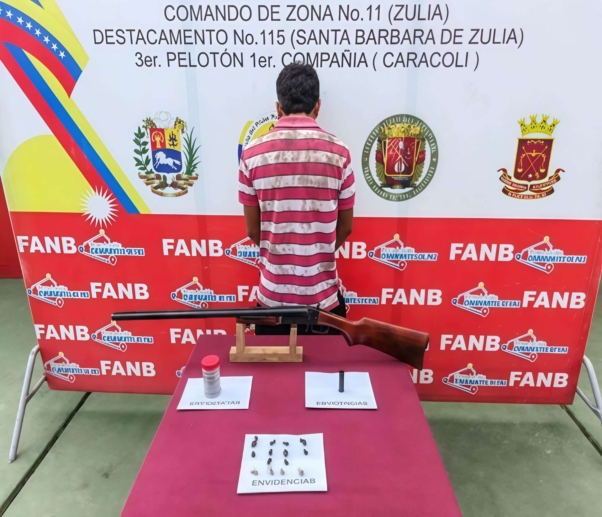 They arrested five with firearms and ammunition