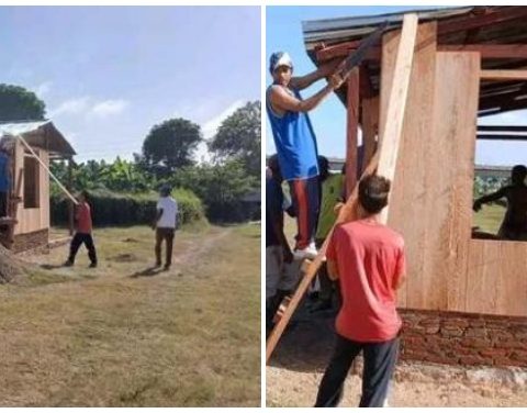 Construcción de viviendas para damnificados en Santiago de Cuba