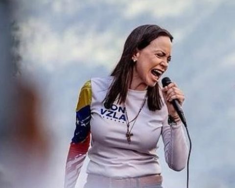 They protested in Barcelona in support of the Venezuelan Nobel Prize winner María Corina Machado