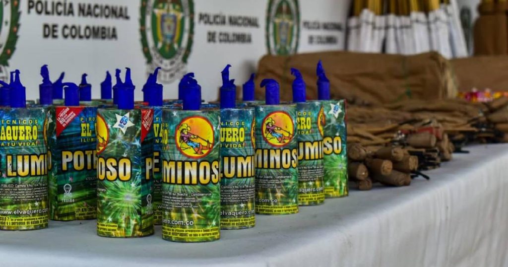 This was the operation against the sale of gunpowder in Bogotá: this is the number of seizures
