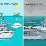 Those that sail through the Caribbean should be fishing boats, not warships