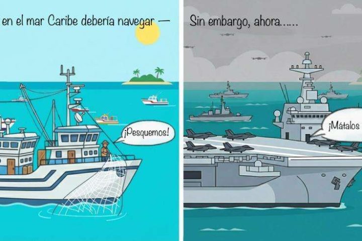 Those that sail through the Caribbean should be fishing boats, not warships