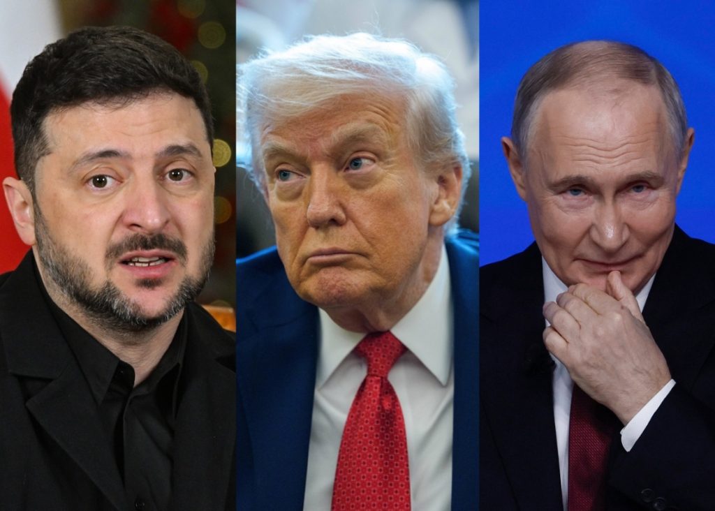 Trump meets with Zelensky after talking with Putin