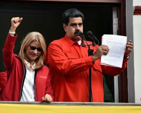 De izquierda a derecha, Diosdado Cabello, Cilia Flores, Nicolás Maduro y Delcy Rodríguez, principales jerarcas del régimen venezolano De izquierda a derecha, Diosdado Cabello, Cilia Flores, Nicolás Maduro y Delcy Rodríguez, principales jerarcas del régimen venezolano