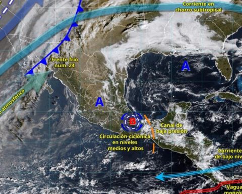 Weather in Mexico this Sunday, December 28: effects of cold front 24 and rains in several regions