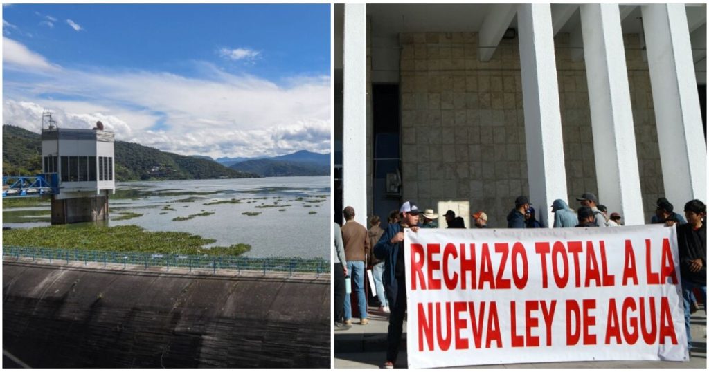 What is the National Water Law and why does it generate protests and blockades?
