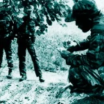 El régimen envió a sus corresponsales a Angola para construir su propio relato. En la foto, en primer plano, el periodista Roger Ricardo Luis