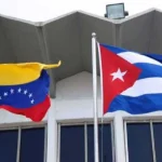Banderas de Venezuela y Cuba