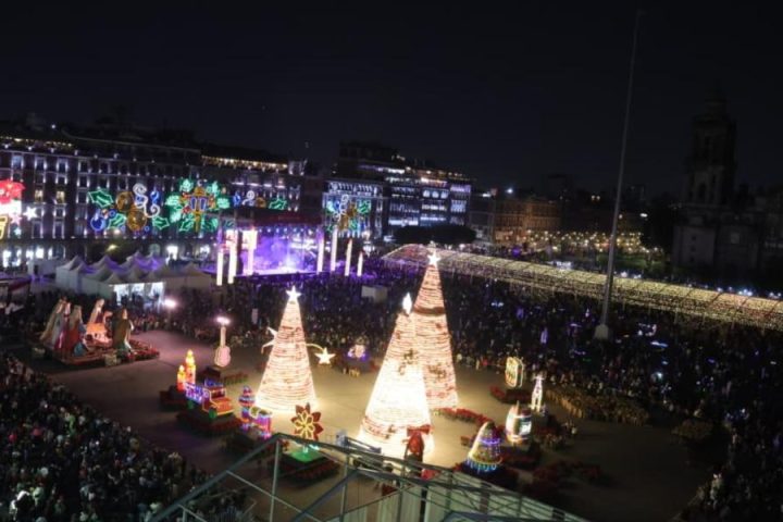 Winter Lights 2025 inaugurated in the Zócalo; concerts, pastorelas and crafts until January