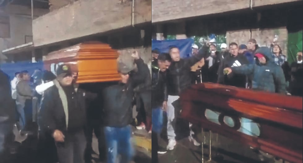 With music, beer and shots they say goodbye to father shot in Huancayo