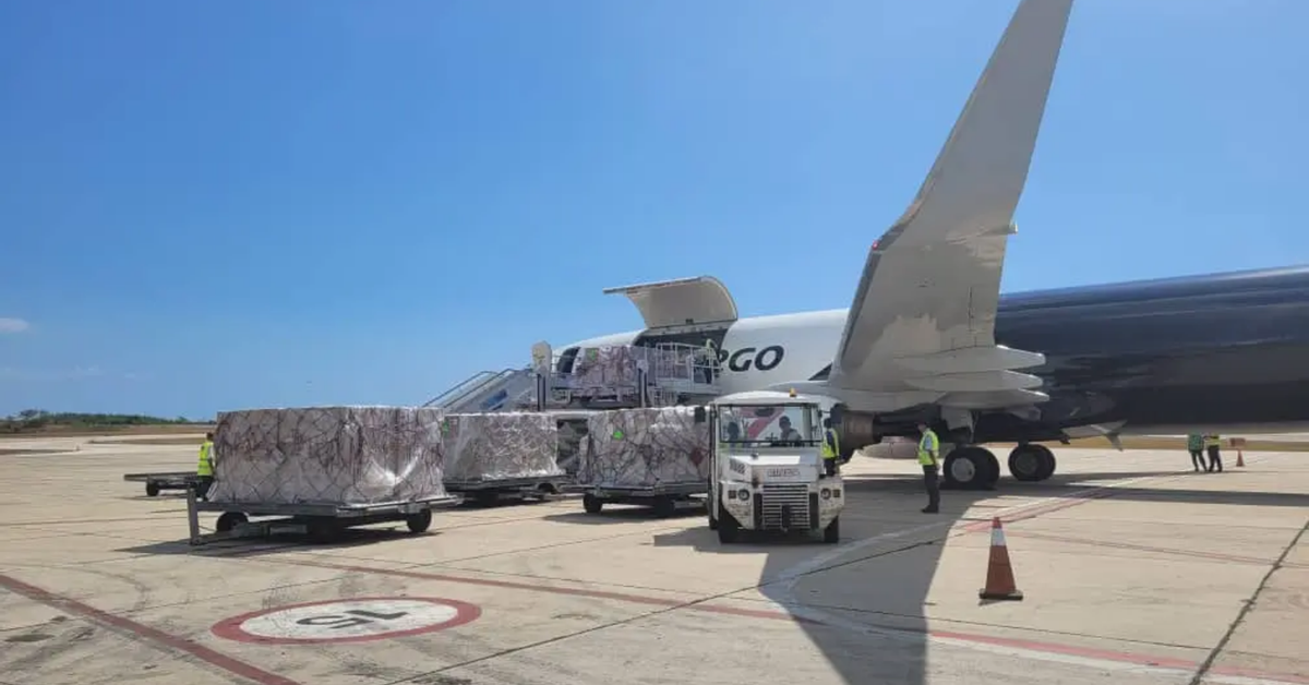 A third aid flight from the United States arrives in Cuba for those affected by Melissa