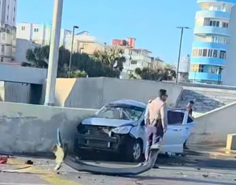 Habana, malecón, accidente