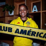 Bomb signing with Geyse Ferreira