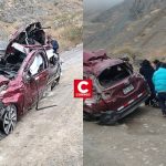 Cajatambo: car that fell into an abyss left three dead and three injured on the Poquián-Copa highway