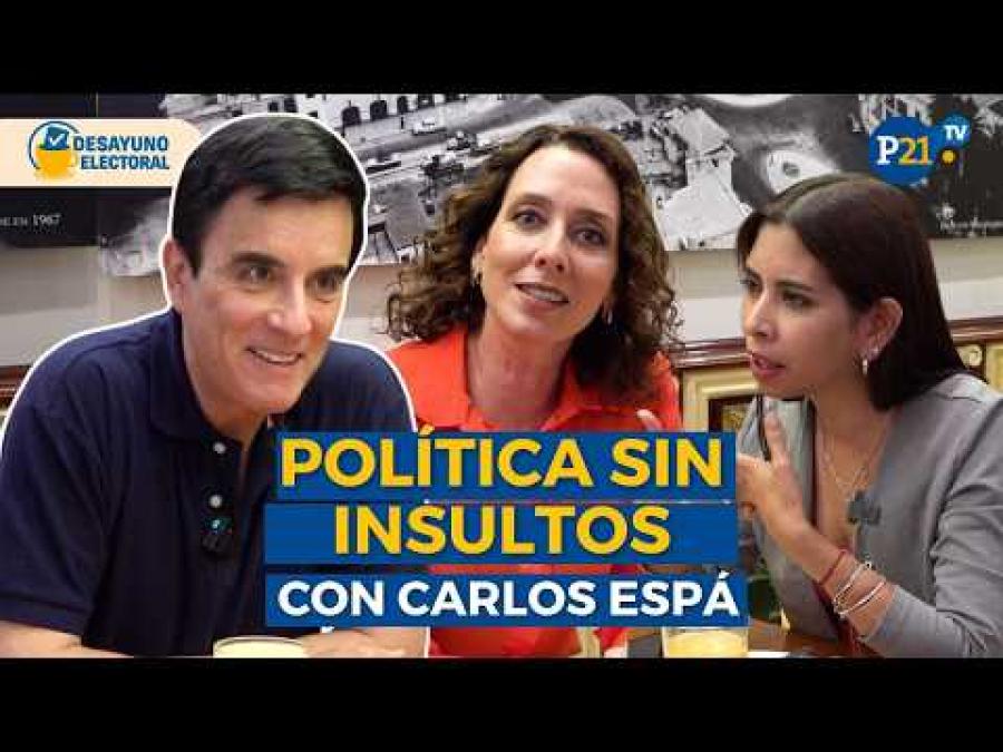 Carlos Espá talked about everything in Desayuno Electoral, a Perú21 program: "I have always viewed politics with great distrust."