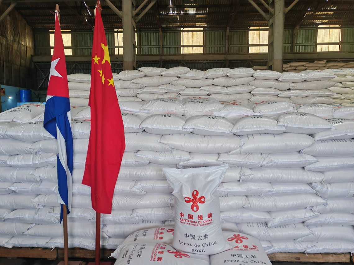 China donates 30 thousand tons of rice to Cuba, which will be distributed “immediately and free”