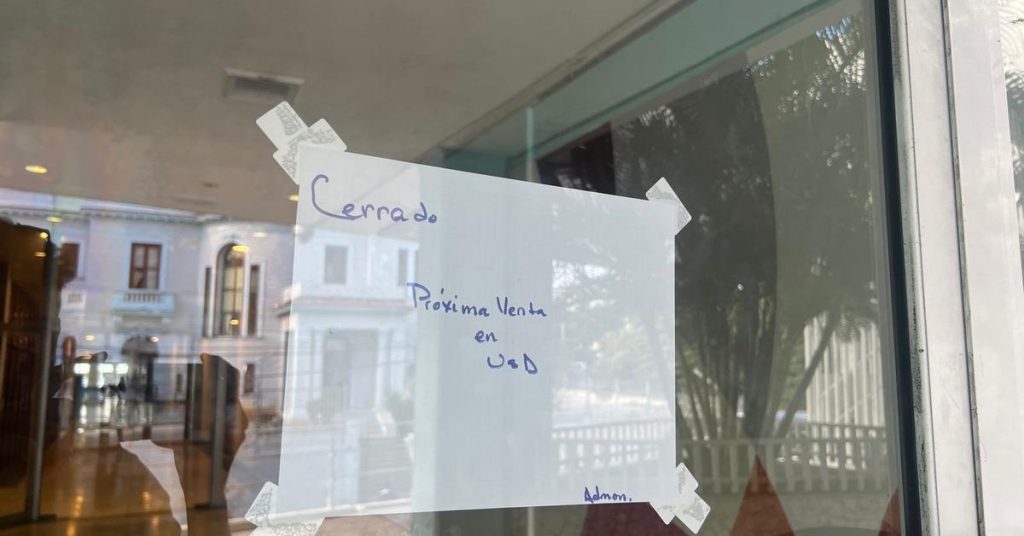 Closed until the dollar arrives