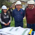 Congressman supervises the start of work on the Arequipa Bridge in Huancayo