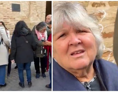 Cuban activists confront Aleida Guevara in the streets of Seville, Spain