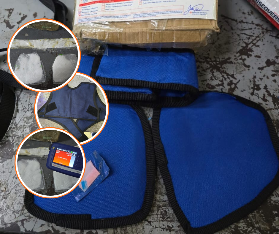 DNCD seizes two lead medical vests full of cocaine